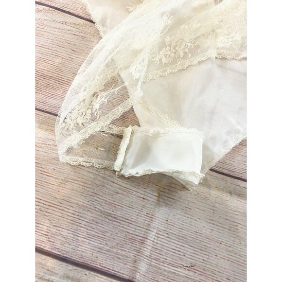 Vintage Victoria Secret GOLD LABEL White Satin And Lace Bridal Teddy - Medium - Picture 11 of 11